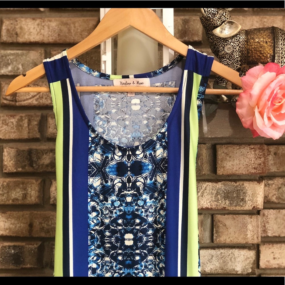 Harlow & Rose Medallion Striped Maxi Dress - Picture 4 of 8